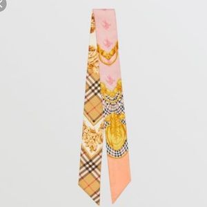 Burberry silk skinny scarf